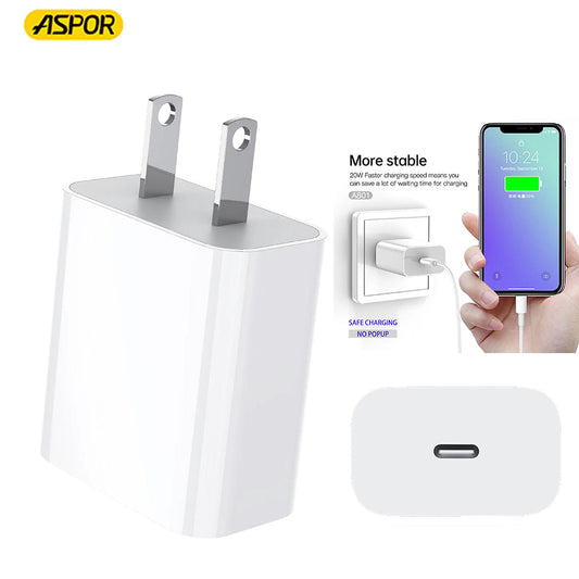 ASPOR A801 20W Fast Charging US PIN