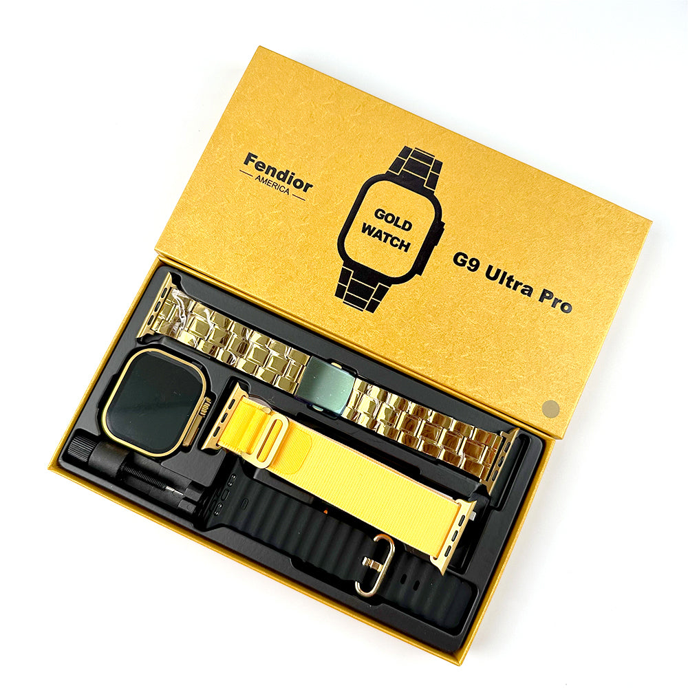 G9 Ultra Pro Series 9 Smart Watch – Gold Color Special Edition