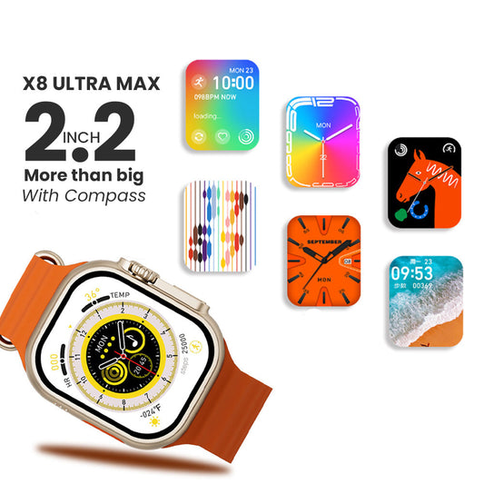 X8 Ultra MAX With COMPASS Smart Watch Series