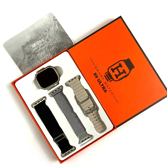 S9 Ultra 49mm Smart Watch Series 9 + 3 Straps & Milanese Band